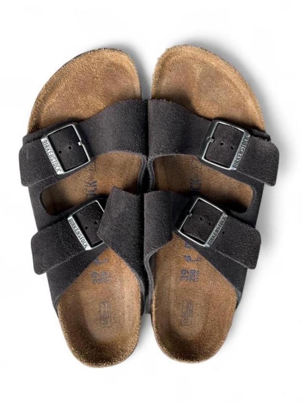 Birkenstock Arizona Mocha Brown Suede Soft Footbed Sandals EU 39 US Women’s 8 N